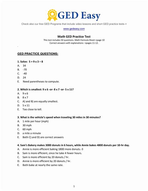 ged questions and answers pdf